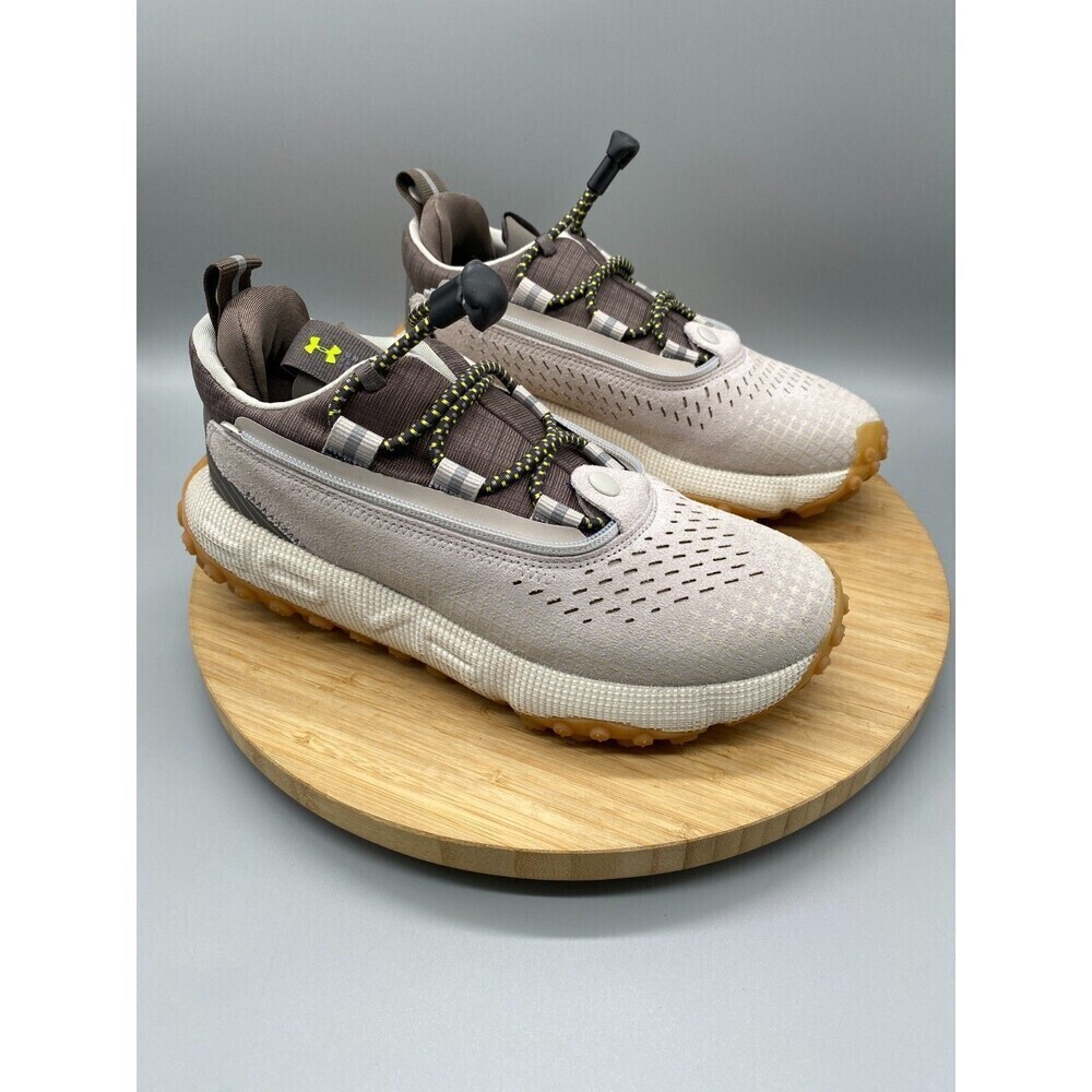 Under Armour Shoes Womans 7.5 Summit Fat Tire Trail Running Beige 3024921 - Picture 2 of 13